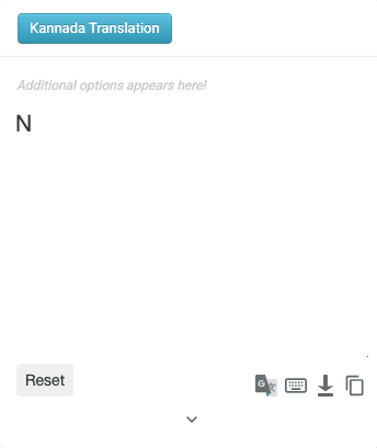 Kannada typing example - namaskara